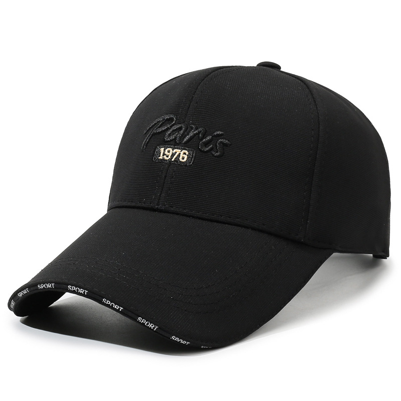 【P 샌드위치 챙 10.5cm】 블랙