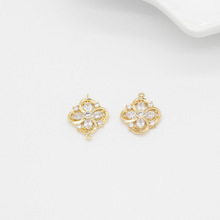 14K ��ɫ�~��ʯ���~�ݵ��� �U�ջ��� DIY ���B�Ӽ��Ʒ���