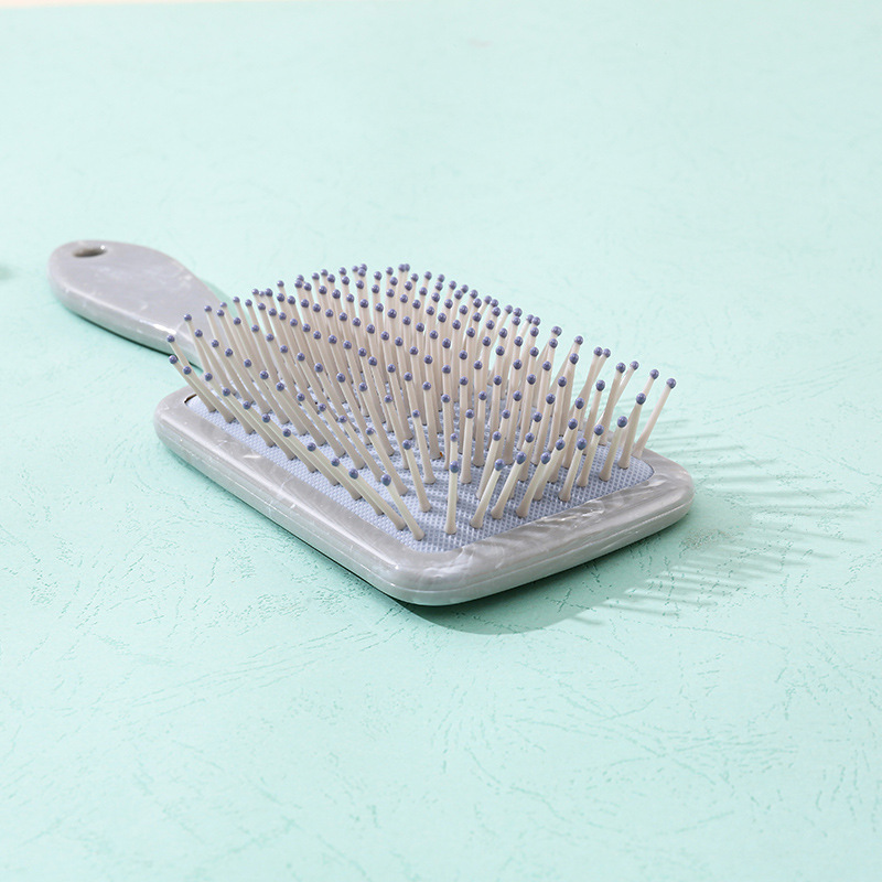 Explosiones transfronterizas cuadrada de mármol peinado de cabello largo de aire de cabello grande anti-nudo peinado de cabello de aire de cabello de aire de cabello