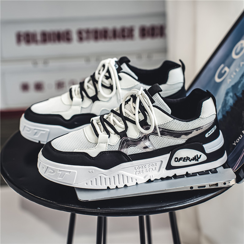 Zapatos de hombre 2024 nuevo verano transpirable versátil deportivo casual zapatos de tablero blanco zapatos de hombre image 1