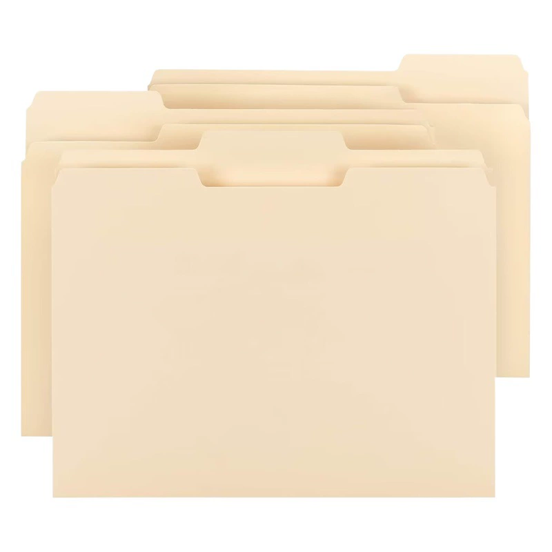 Папка Manila для бумаги формата Letter, папка Manila с 1/3-разрезной вкладкой, бестселлер Amazon