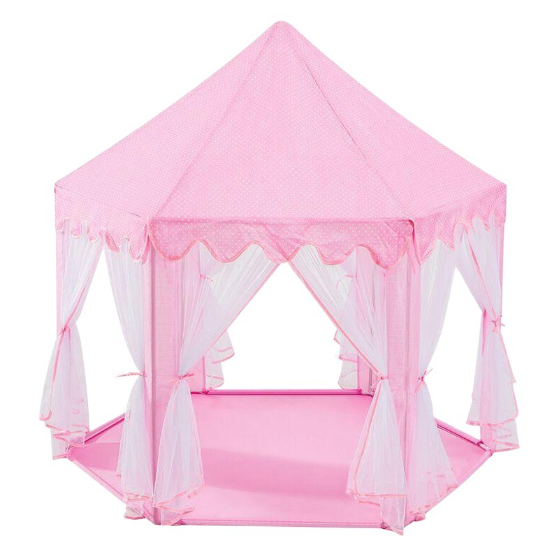 Los niños de interior tul carpa hexagonal bebé decoración juego casa princesa juego Castillo tienda de juguete casa