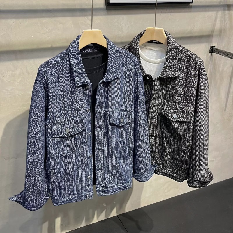 Men's Clothing foam jacket trendy handsome men's design tops autumn clothes_voghion.com