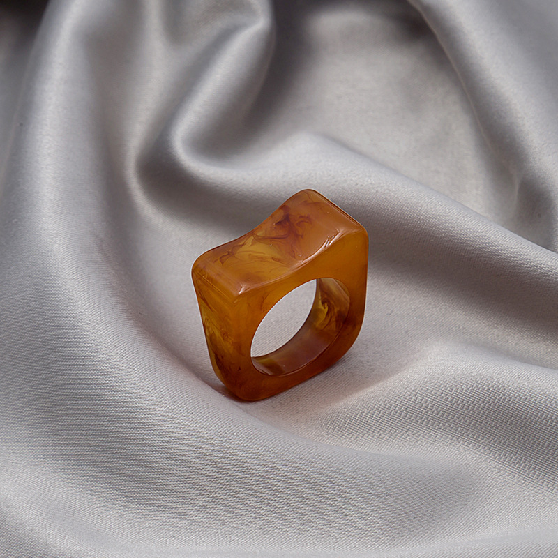 7g Weight 0.03µm-0.05µm Gold Plating Thickness Rhinestones Inlay Material Rings Classification 1 Piece Quantity Holiday, Daily Occasion Acrylic, Resin Material Geometric Pattern Women's Gender Simple Style Style Inlay Craft Simple Style Geometric Arylic Resin Inlay Rhinestones Women's Rings 7