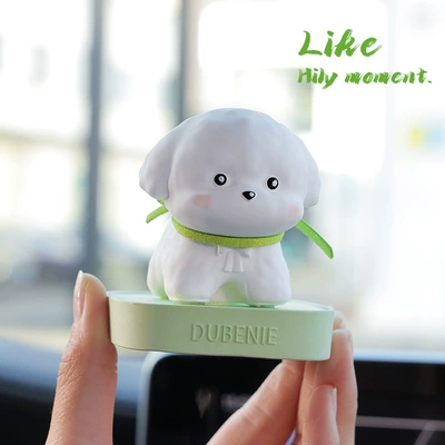 and Lively Bichon Car Small — Car ornaments