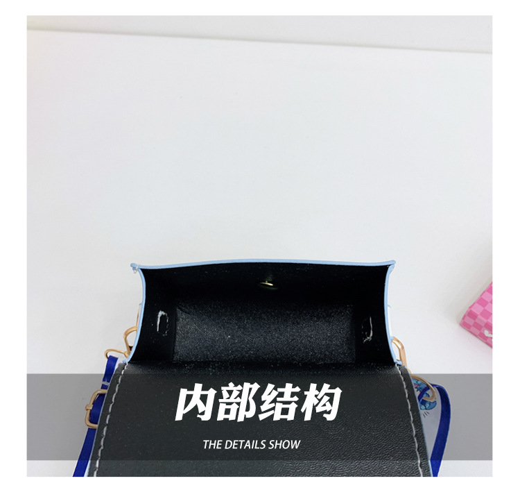 New fashionable children's single-shoulder crossbody snack bag PU cartoon cute Kuroshidi baby small bag for girls undefined