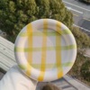 Korea INS fresh hand -painted network Red Dudu disc VLOOG out of the box and swing to shoot ceramic plate dessert plates