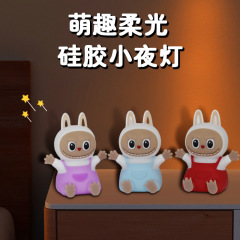 网红爆款小夜灯拉兔兔布布拍拍灯充电硅胶卧室睡眠床头伴睡氛围灯