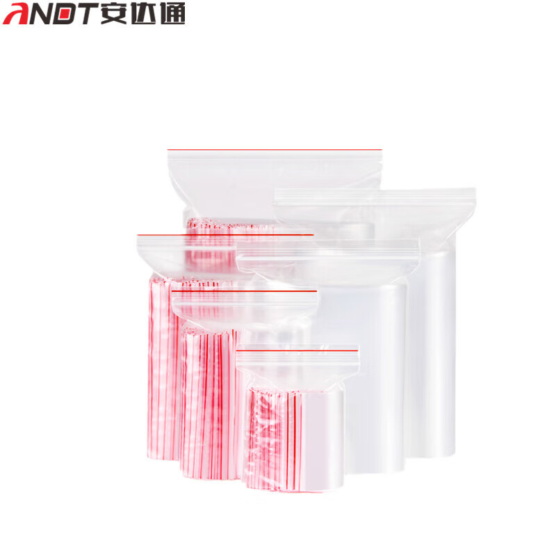 安达通 自封袋 加厚透明密封袋多规格塑封PE保鲜袋防水 25x35cm 1