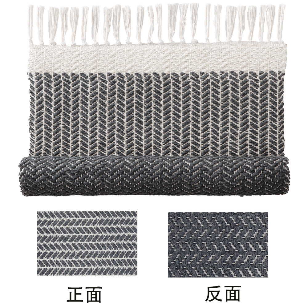 Comercio exterior transfronterizo alfombra de algodón trenzada moderna simple alfombra de cama doméstica alfombra retro lavable a máquina