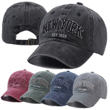 High Quality Brand New York Washed Cotton Cap For Men Women