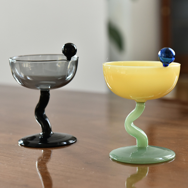 Celebridad en línea ins helado taza leche té batido postre copa de vidrio pudín helado tazón helado taza