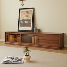 茶几电视柜组合轻奢客厅家用小户型全实木新中式卧室电视机柜整装