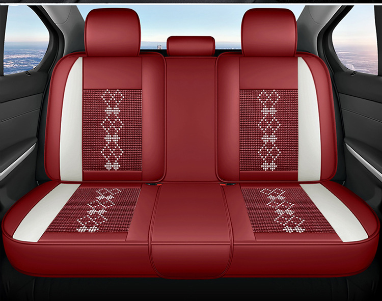 26-Year New Model Leather Ice Silk One-Piece Universal Car Seat Cushion for All Seasons, Summer Cushion, Physical Product Export to Amazon