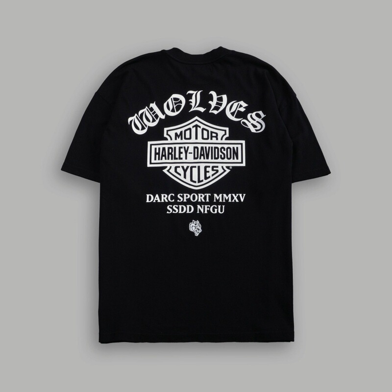 Darc Collaboration with Harley Trendy Brand Men's T-Shirt Street Style Short-Sleeve Cross-Border American Print Cotton Short-Sleeve Couple's Top Darc Collaboration with Harley Trendy Brand Men's T-Shirt Street Style Short-Sleeve Cross-Border American Print Cotton Short-Sleeve Couple's Top