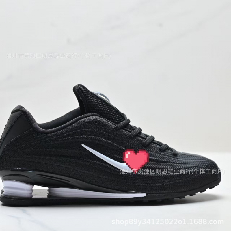 Pure original Shox Z color-block athletic shoes, unisex, casual, comfortable, versatile, fashionable, retro, pointed-toe sneakers, Rose