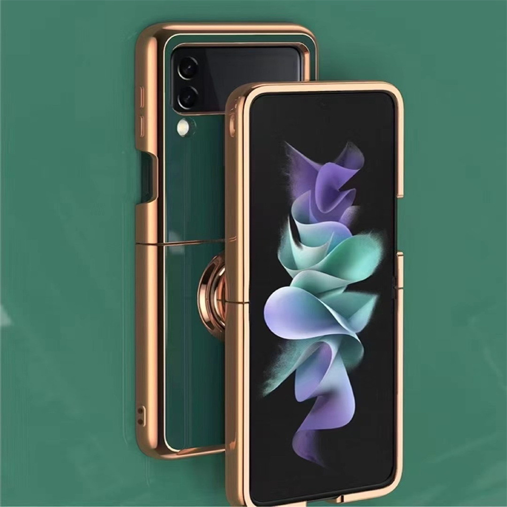 Capa com anel magnético para samsung galaxy z flip_voghion.com