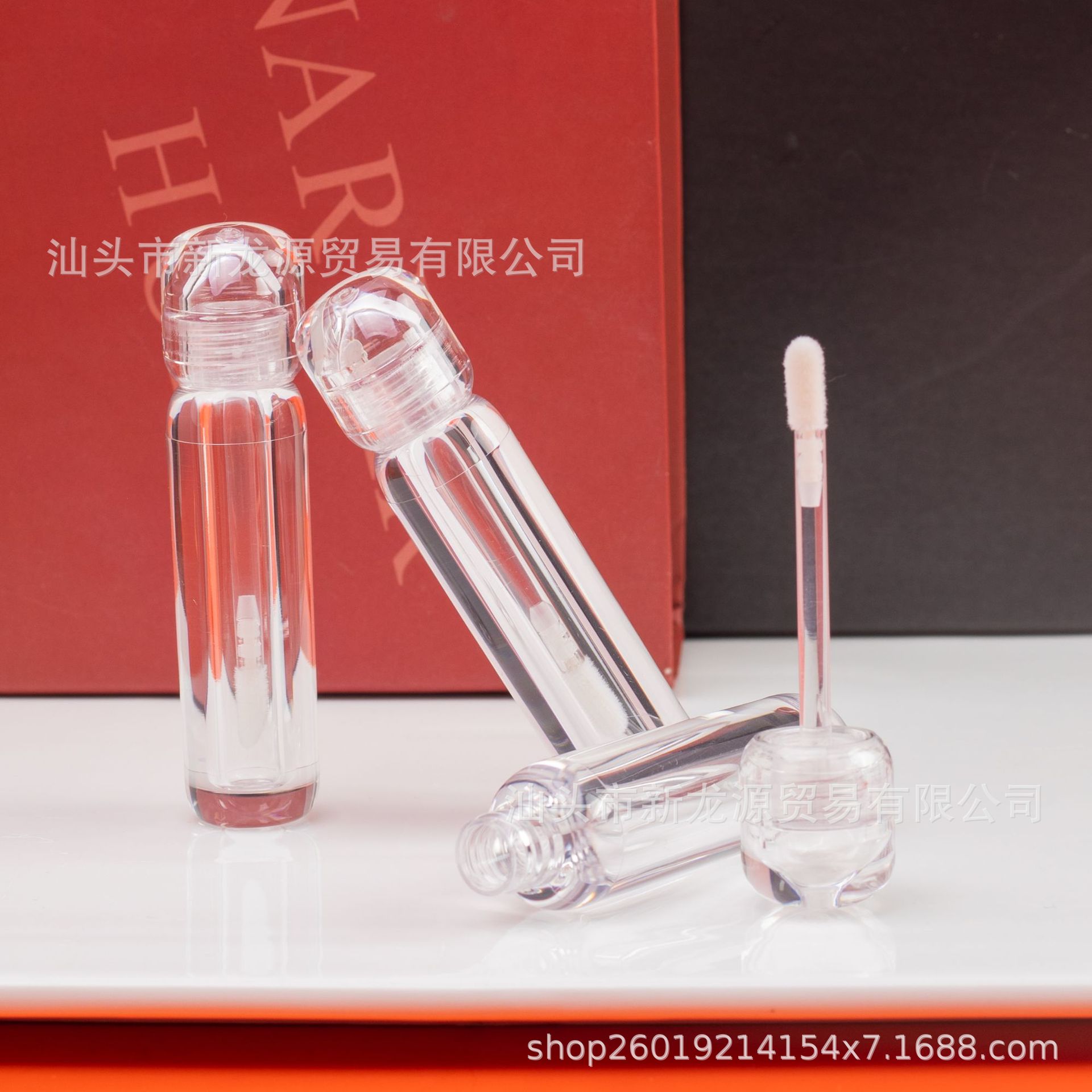 现货批发全透明唇釉空瓶唇彩管唇彩空瓶美妆包材分装瓶源头厂3ml