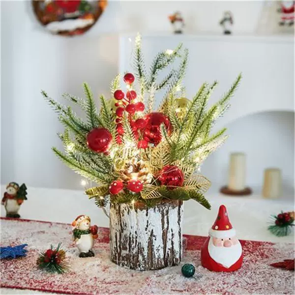 Apple style + light string 40cm small tree