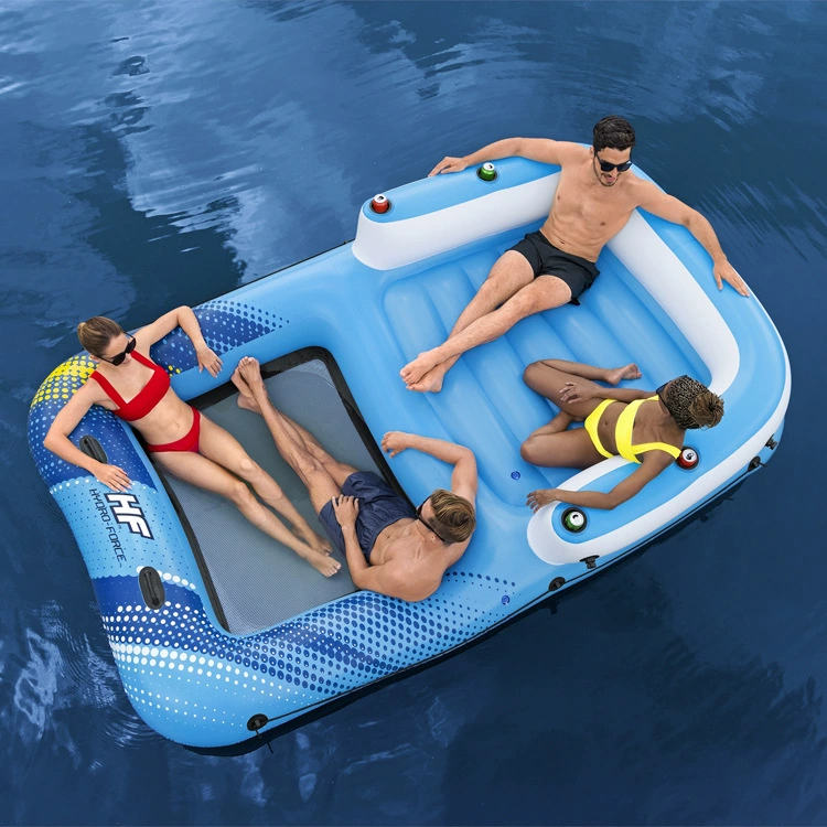Оригинальная Authentic Bestway навес водяной плавучий остров лаунж- chair плавучий косяк кровать для отдыха плавучая кровать, отдых, плавание 43645