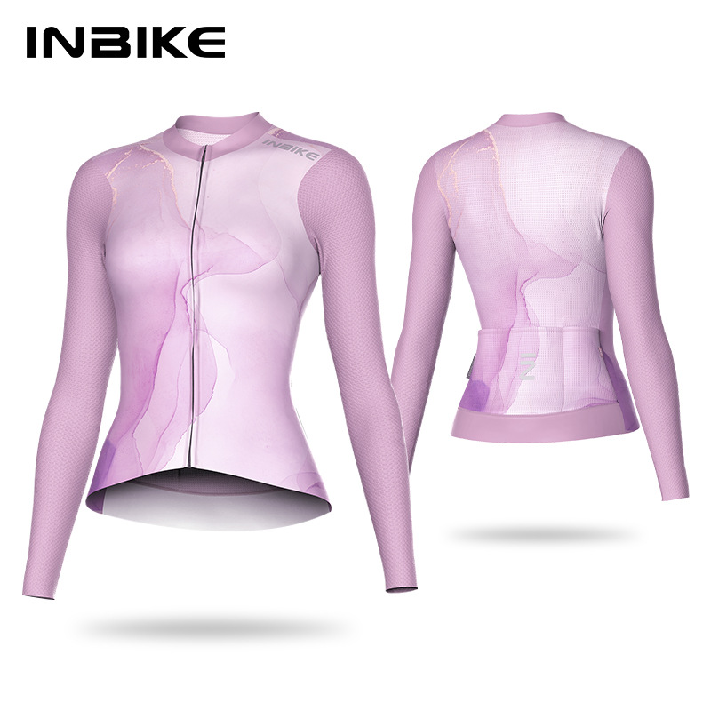 INBIKE Cycling Clothing Women's Summer Quick-drying Long-sleeved Top Mountain Road Bike Women's Bicycle Clothes