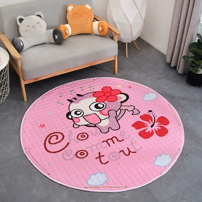 Outing Kidsren Cartoon Climbing Mat Avtomobil döşəmə paspasları - storage-monkey-15-m-diameter-round-storage-mat