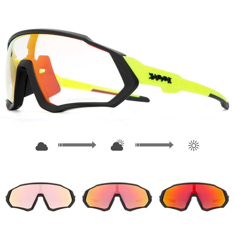 Gafas de Ciclismo Fotocromáticas Día y Noche de TR90, a Prueba de Viento y Arena, para Ciclismo de Carretera