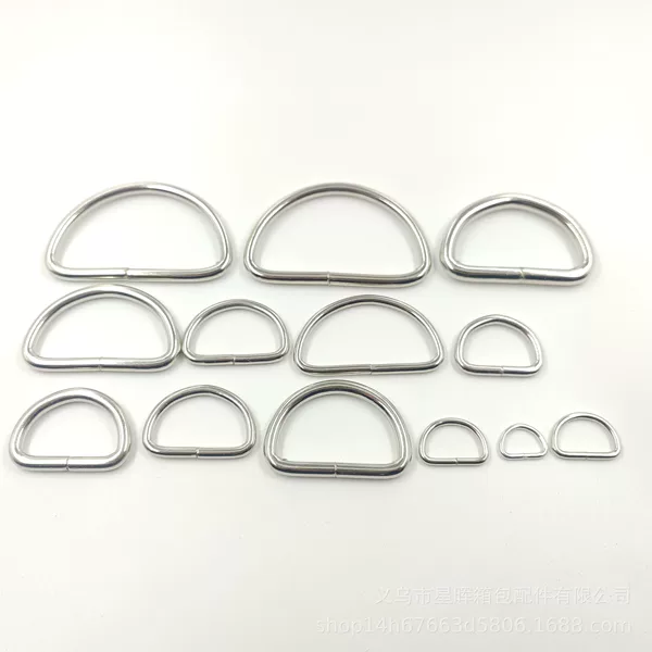 Manufacturer Supplies and Sells Luggage Accessories, Metal D-Shaped Buckles, Outdoor Pet Supplies, Metal D-Rings, Metal Accessories, D-Buckles