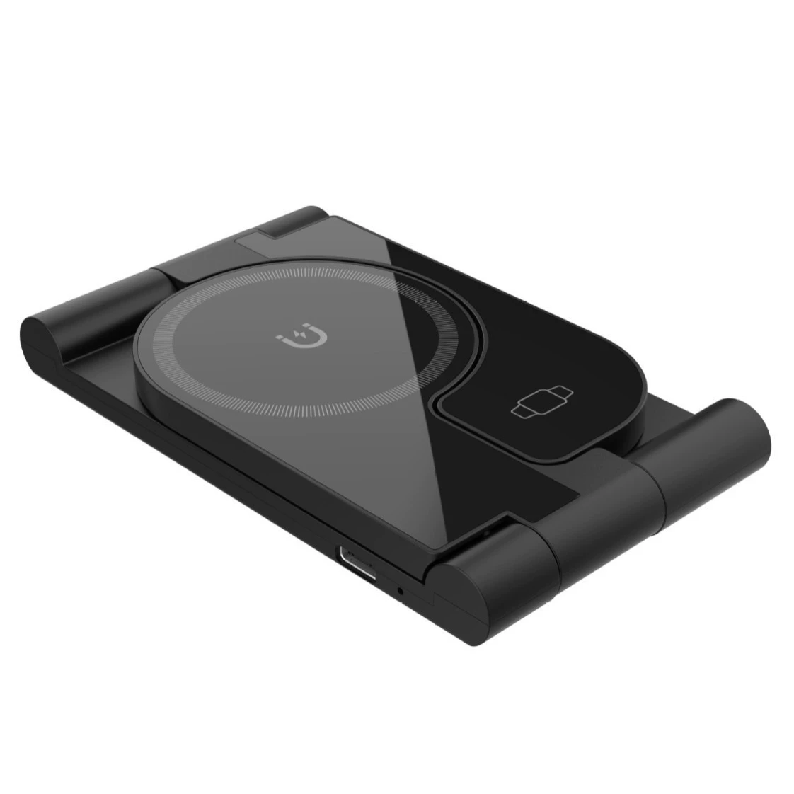 3-в-1 беспроводная зарядная подставка (совместима с Apple) 15 Вт — телефон, часы и наушники, складная
