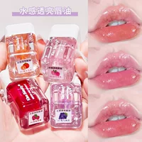 Kiss Beauty водяное полупрозрачное масло для губ ванна для студентов Увлажняющий Мед жемчуг с мигающей зеркальной глазурью для губ
