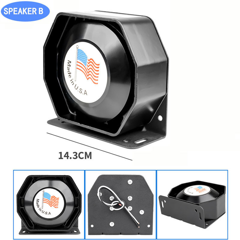 Cross-Border Export Car Alarm Car Tweeter Waterproof Horn Cross-Border Export Ultra-Thin Octagonal Horn