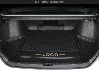 mat factory direct one-piece — Trunk Mat - black-black-line-main-pad-please-leave-a-message-about-the-model-year-after-ordering