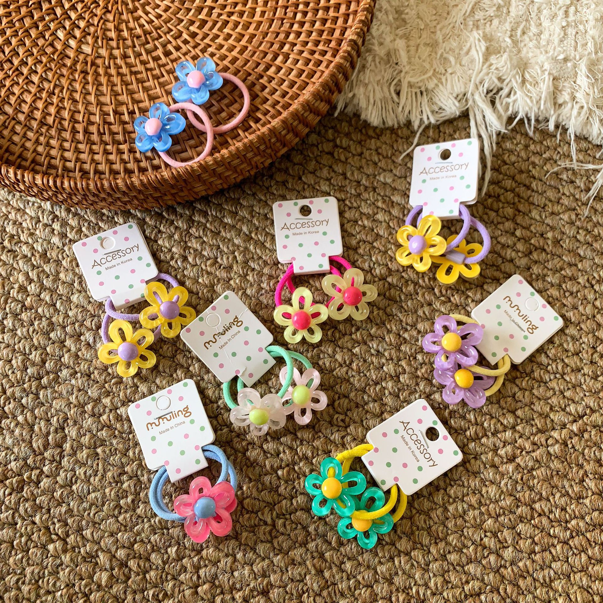Sugar Pear ropa infantil flores de cabello para niñas 2026 nuevo dulce cabello para niños bebés accesorios para el cabello para niñas joyas para el cabello