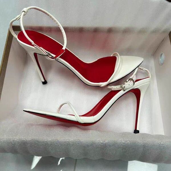 Minimalistic sandals stiletto heels