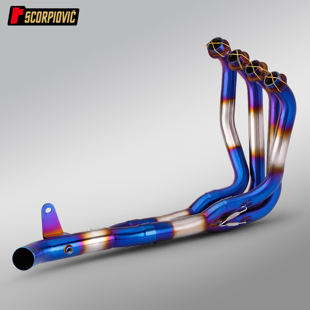 Motorcycle Exhaust Pipe Suitable for Z900 Z900Se Internal Bottom-Mounted Exhaust with Oxygen Port Front Section 25-26 Years