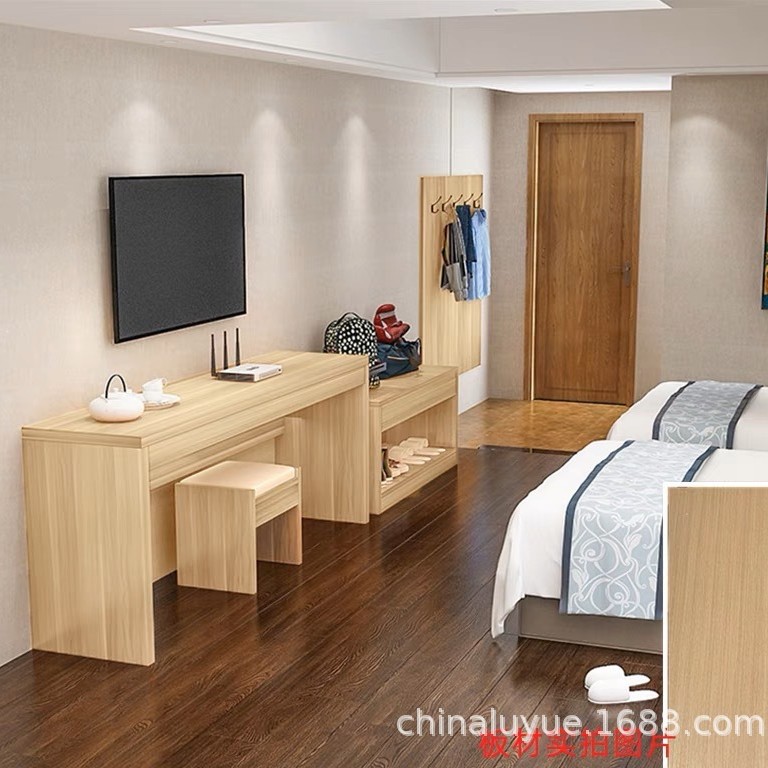 Laitu engineering hotel furniture standard room Full Set hotel luggage rack guest room express Apartment B & B TV cabinet table