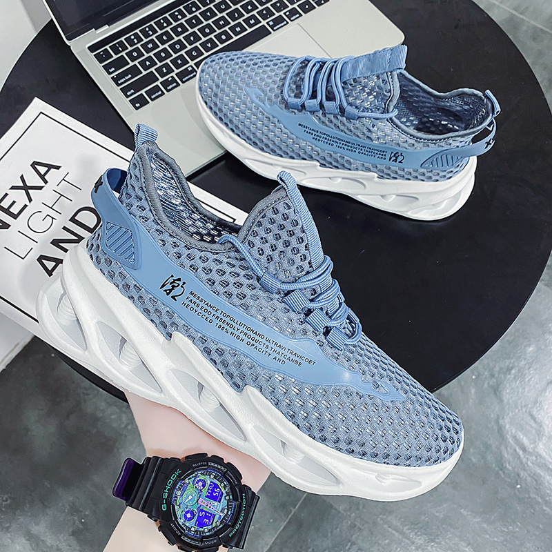 Zapatos de hombre Sandalias de verano 2025 nuevo estilo malla transpirable hueco zapatos de malla exterior zapatos de moda deportivos de playa ligeros delgados