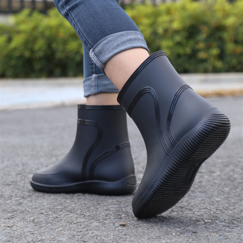 Cross-border German summer rain boots men's fashion rain boots waterproof non-slip water shoes wear-resistant kitchen car wash rubber shoes Cross-border German summer rain boots men's fashion rain boots waterproof non-slip water shoes wear-resistant kitchen car wash rubber shoes