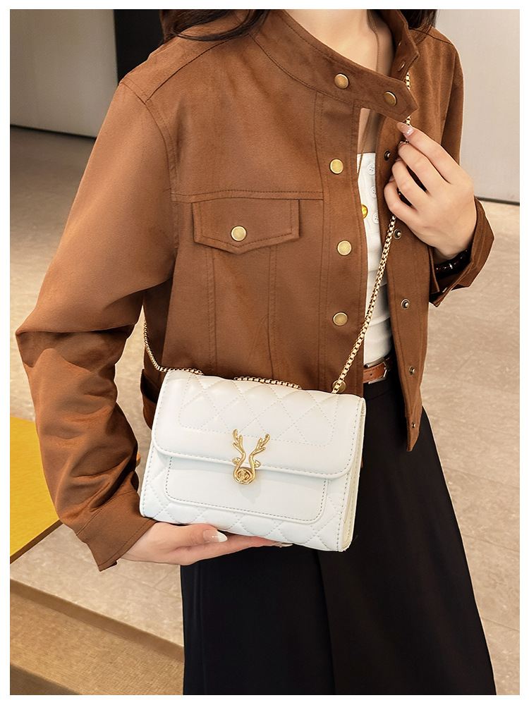 2025 Summer New style sheep diamond-shaped bag, single-shoulder bag, women's bag, pu bag, crossbody bag, chain bag, Chanel style undefined