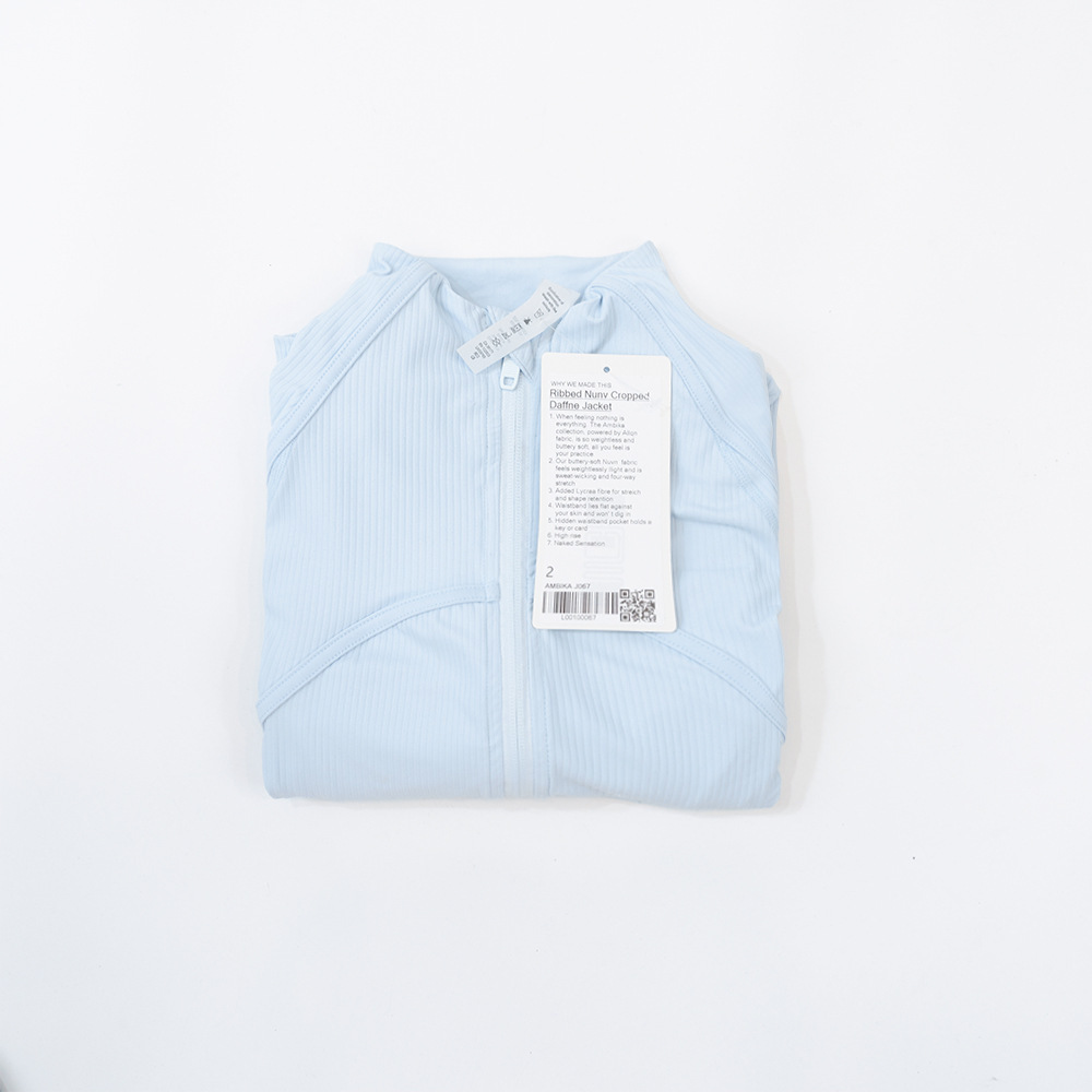Chaqueta de ropa de yoga otoño e invierno para mujer nueva camisa deportiva acanalada de manga larga para correr pilates entrenamiento traje de ropa de gimnasio