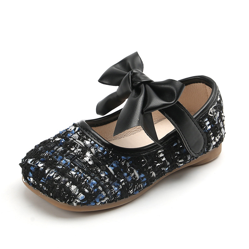 Korean version of Little Fragrant Wind Girls' Single Sweet Princess Shallow Mouth Leather 2023 Spring Children's Shoes_voghion.com