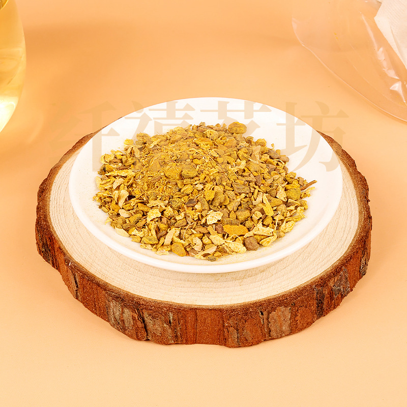 Turmeric Ginger Cinnamon Tea Bags Jiang Huang Jiang Rou Gui 60g Sugar Free Herbal Tea 120 Bags in use
