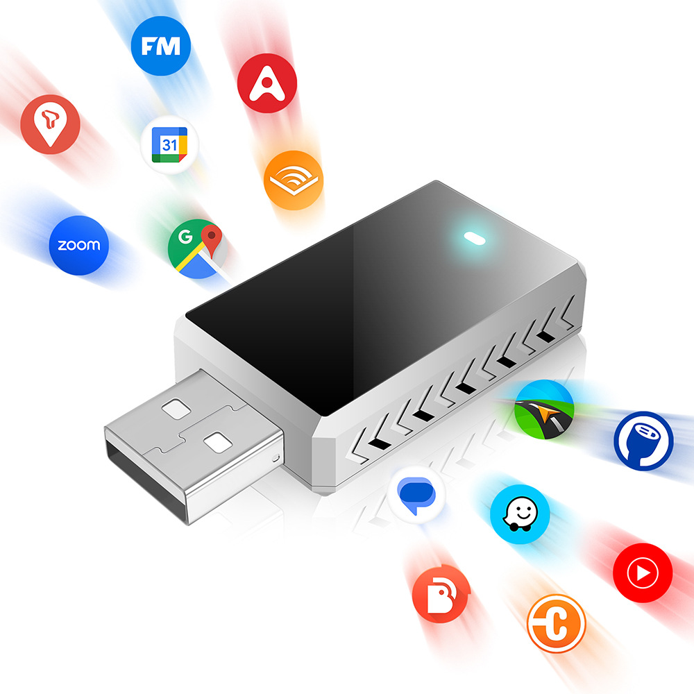 Luruibao Wireless Box 2-in-1 Apple Wireless CarPlay Box Android Auto Cross-Border New Product Adapter