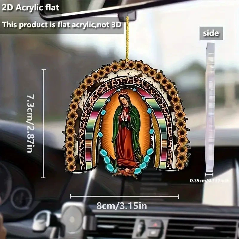 Трансграничный новый акриловой плоский кулон для украшения дома подарок автомобиль зеркало заднего вида рюкзак украшения кулон