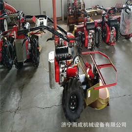 圆盘式牧草收割机 手扶汽油收菜机 加高空气滤芯高草收获机 图片