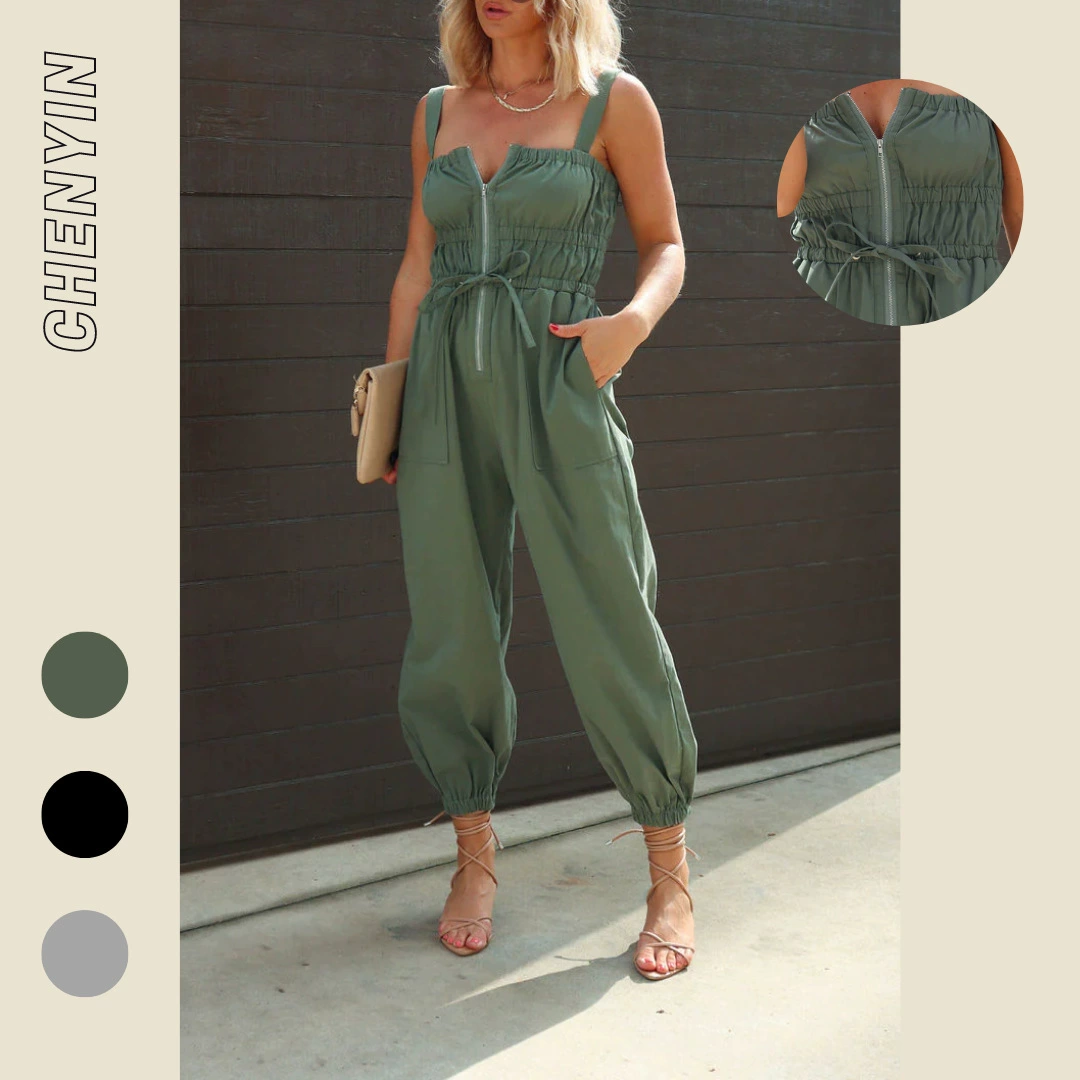 Новые европейские и американские женские весенние и летние комбинезоны