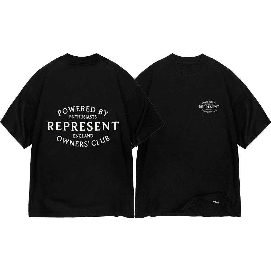 REPRESENT OWNERS CLUB Camiseta de manga corta de silicona estereoscópica masculina