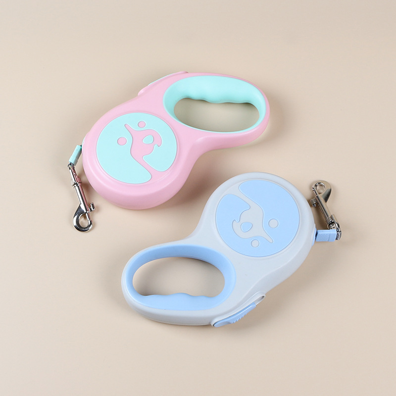 Tractor de mascotas correa de perro retráctil automático Cadena de perro pequeño y mediano perro caminando cuerda suministros de salida