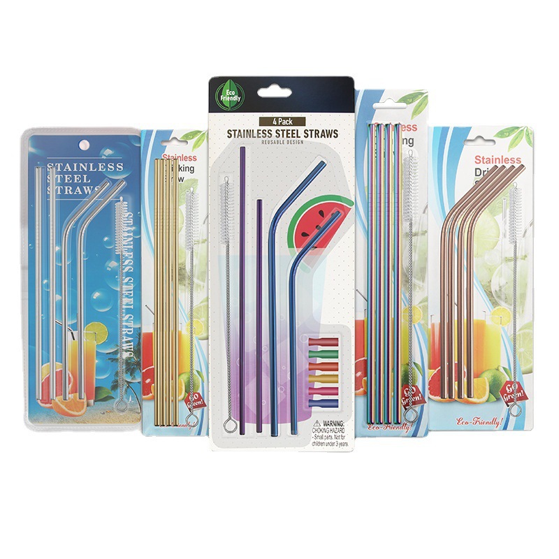 Amazon venta caliente taza de coche de 40oz pajita especial pajita de 30cm pajita de acero inoxidable 304 accesorios Stanley