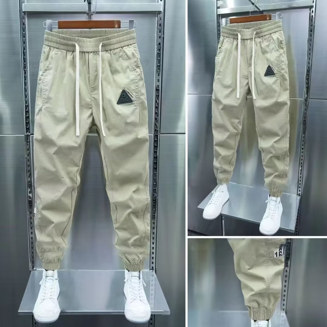 Men's Clothing brand ice silk casual pants for men, summer thin overalls,ankle tie harem men's sports pants, long pants_voghion.com